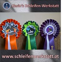 2-reihige Schleifen f&uuml;r Hundeveranstaltungen aus Karin&#039;s Schleifen-Werkstatt